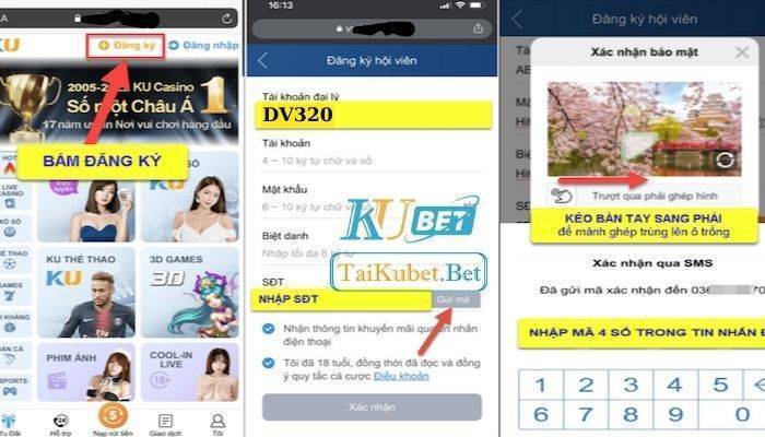 Đăng ký Kubet trên mobile cũng rất đơn giản