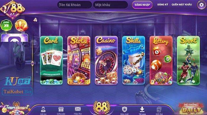 Tổng quan về cổng game bài đổi thưởng V88 Vin